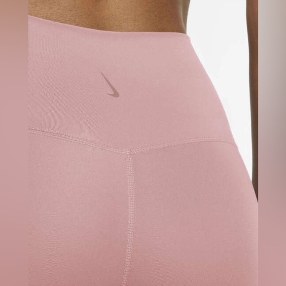 Nike Women’s Yoga High-Waisted 7/8 Leggings | Nike Leggings | Pink Nike Leggings - Picture 3 of 7